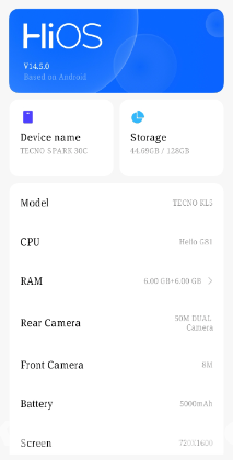 TECNO 30C